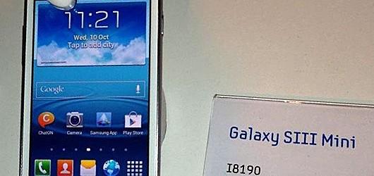 Especificações Galaxy S III Mini