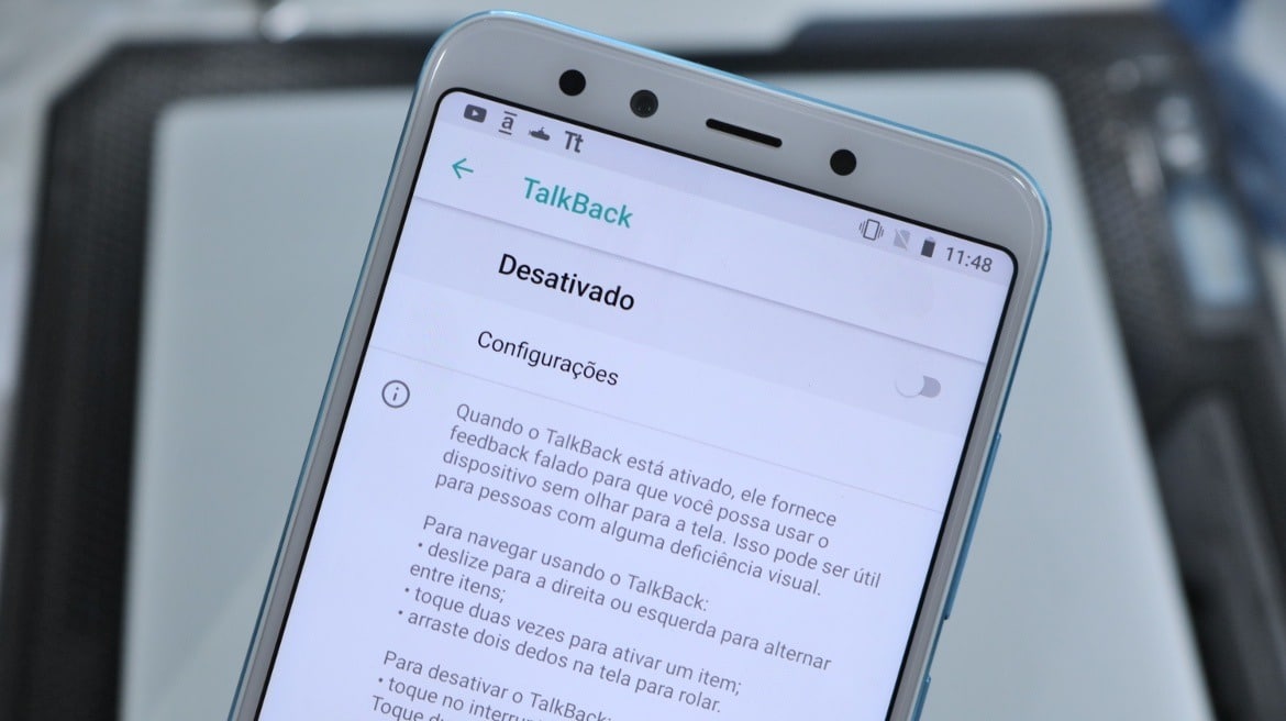 Como desativar TalkBack Como desativar TalkBack