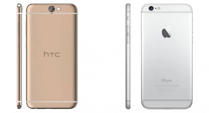 HTC-One-A9-vs-Apple-iPhone-6---Top