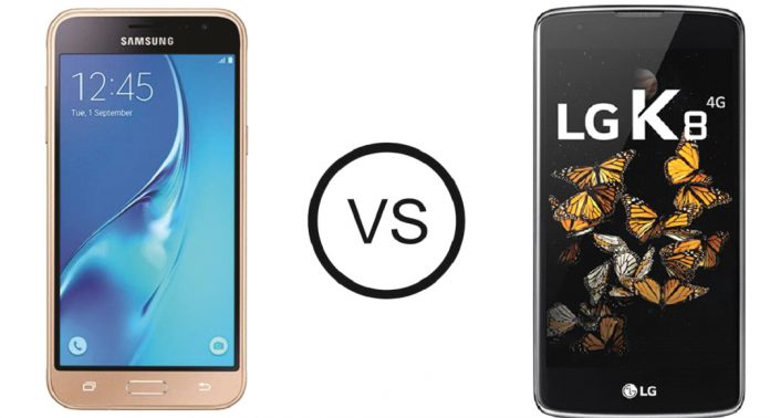 Galaxy J3 vs LG K8