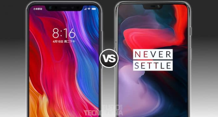 Xiaomi Mi 8 vs OnePlus 6