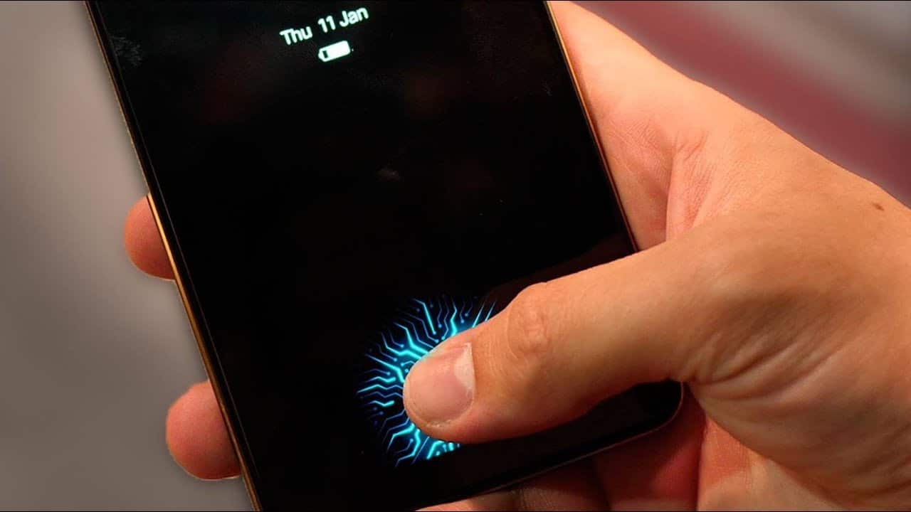 Apple sensor digitais tela