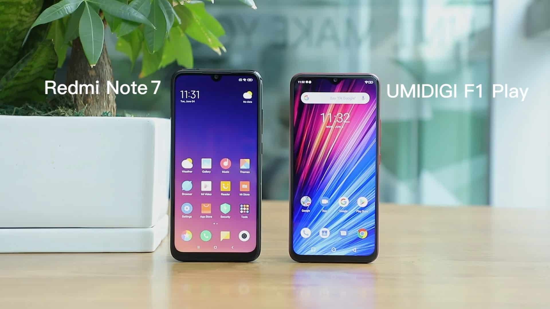 f1 play vs redmi note 7