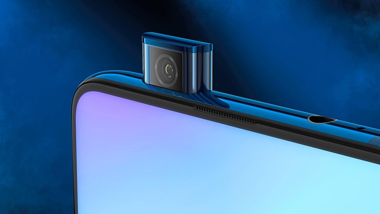Xiaomi Mi 9T is equipped with a front pop-up camera.